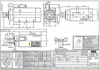 Мотор-шпиндель MT 1090 Y6162Y0019 (ER32-380V-DX-18/18000-4,5KW)
